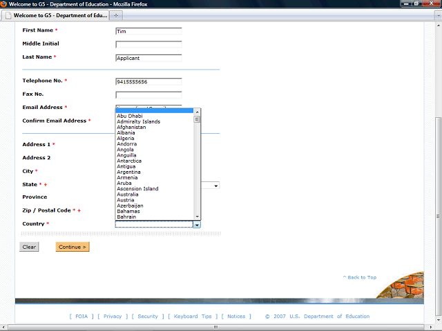 Screen image of this step