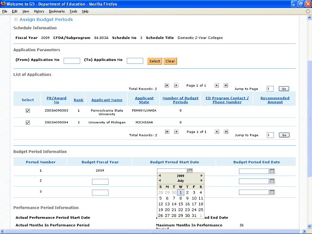 Screen image of this step