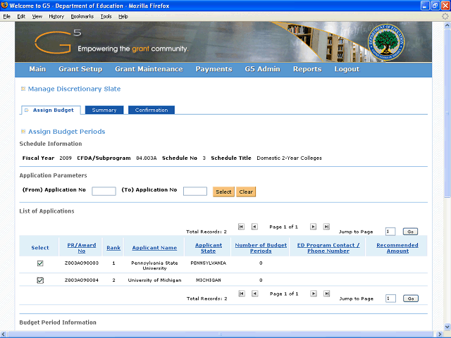 Screen image of this step