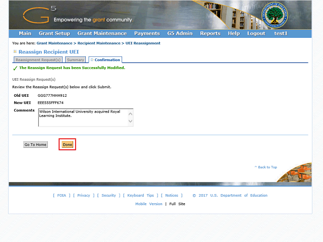 Screen image of this step