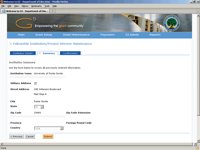 Screen image of this step