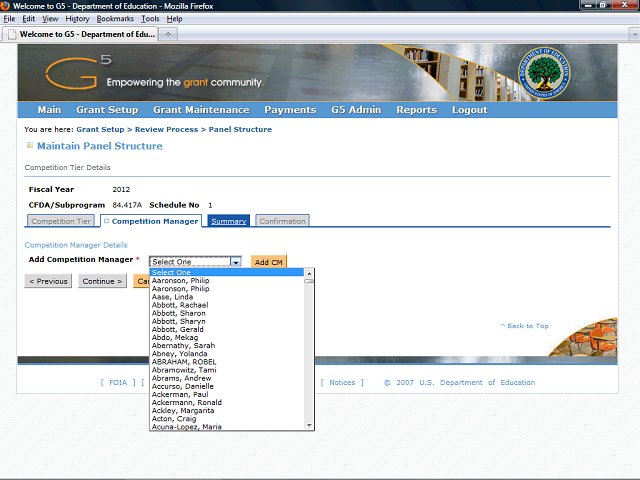 Screen image of this step
