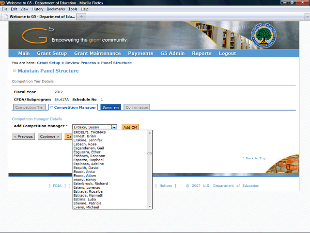 Screen image of this step