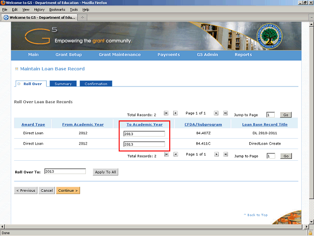 Screen image of this step