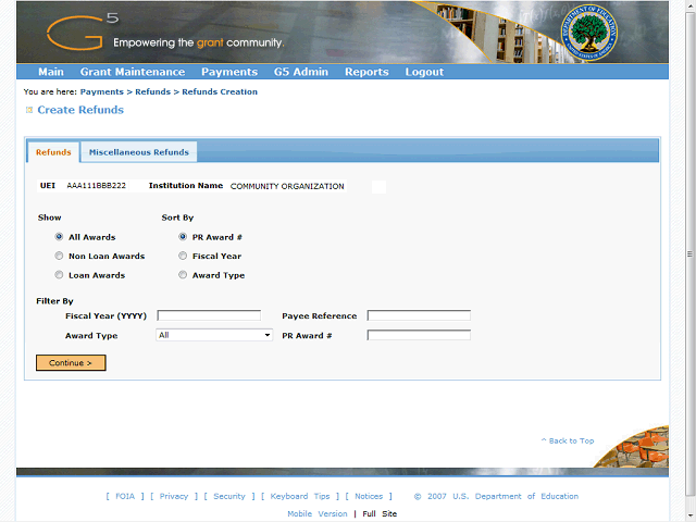 Screen image of this step