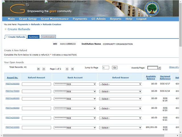 Screen image of this step