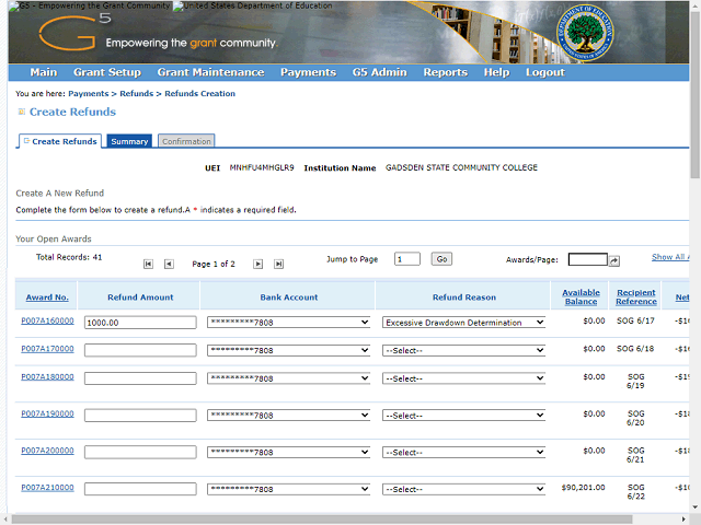 Screen image of this step