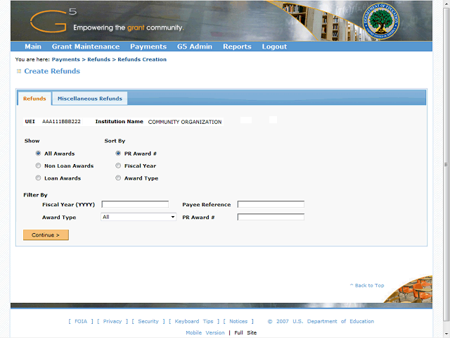 Screen image of this step