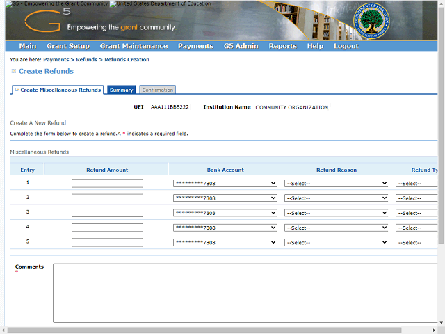 Screen image of this step