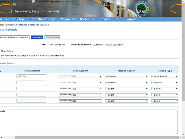 Screen image of this step