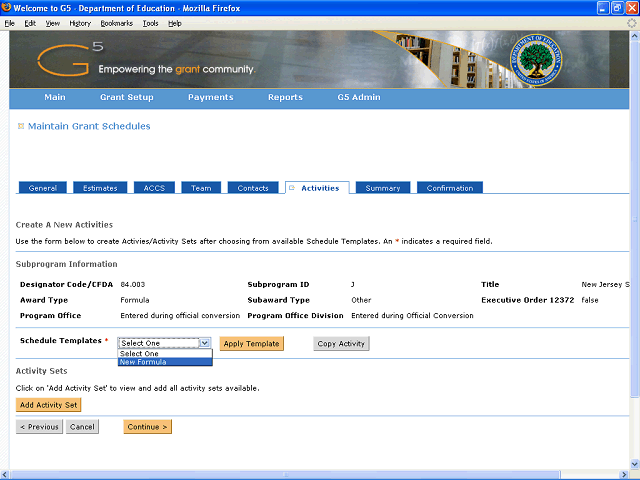 Screen image of this step