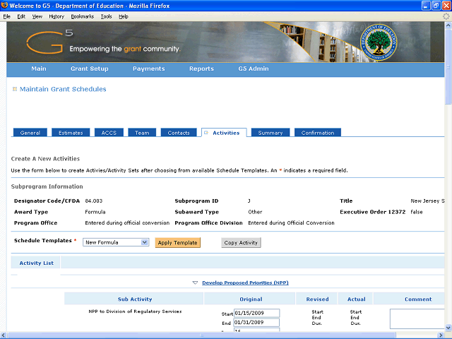 Screen image of this step