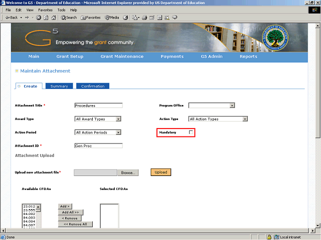 Screen image of this step