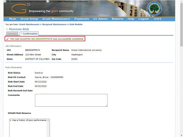 Screen image of this step