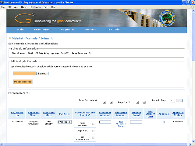 Screen image of this step