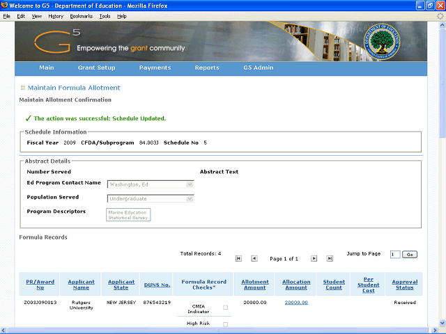 Screen image of this step