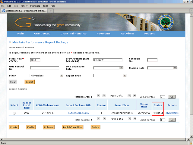 Screen image of this step