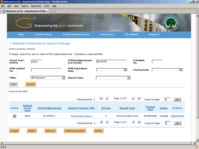 Screen image of this step