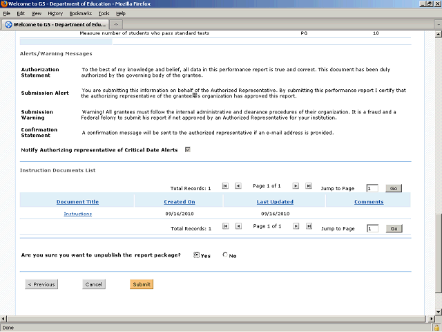Screen image of this step