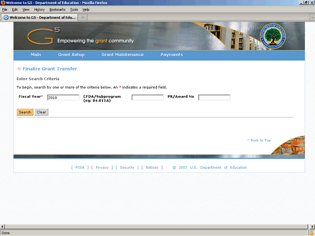 Screen image of this step