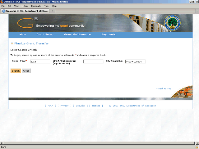 Screen image of this step