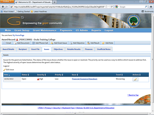 Screen image of this step