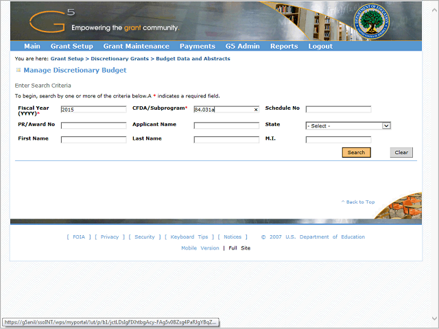 Screen image of this step