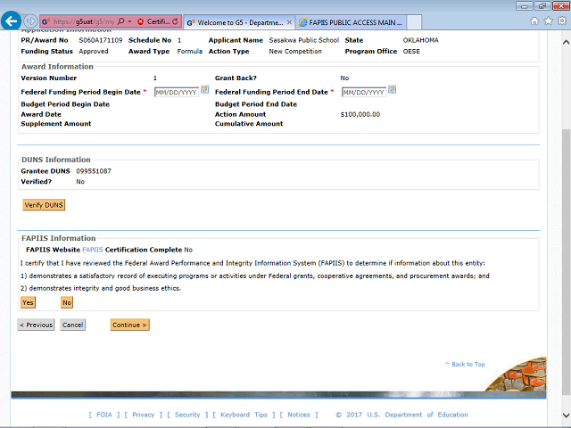 Screen image of this step