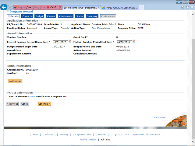 Screen image of this step