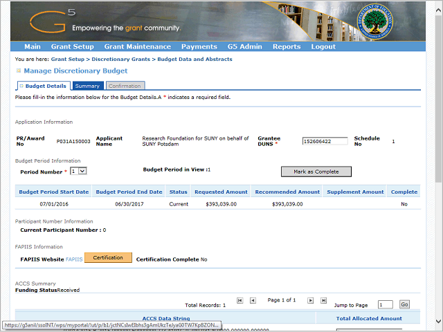 Screen image of this step