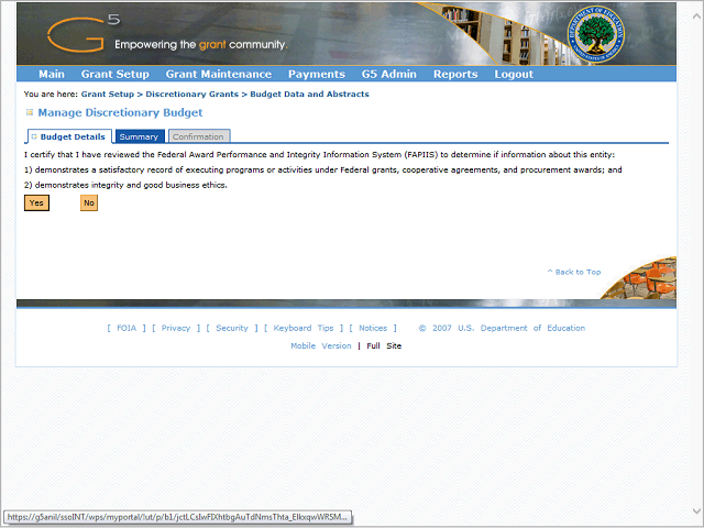 Screen image of this step