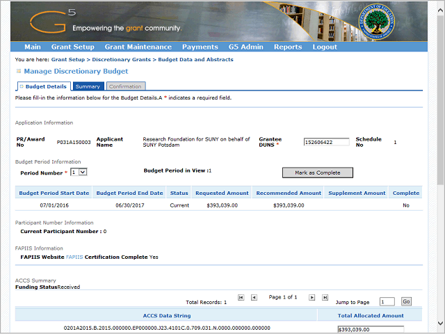 Screen image of this step