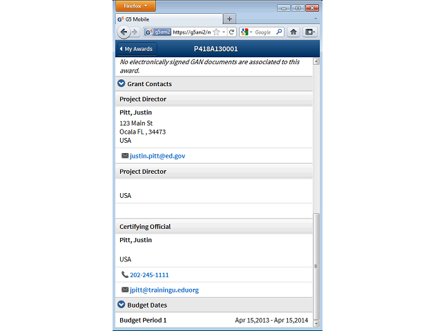 Screen image of this step