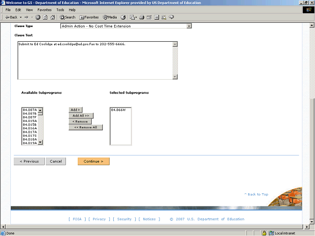 Screen image of this step