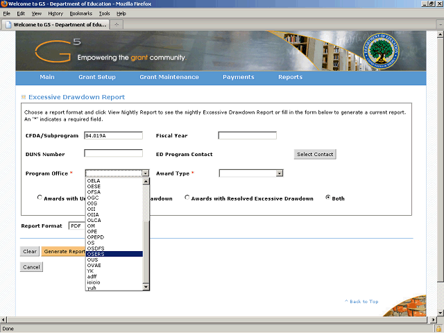 Screen image of this step