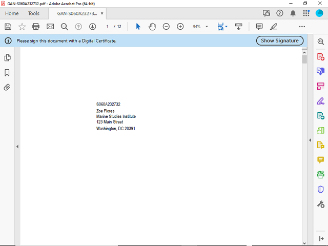 Screen image of this step