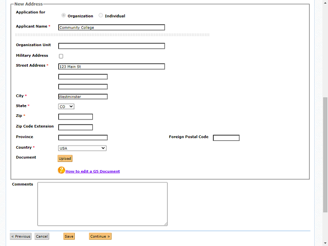 Screen image of this step