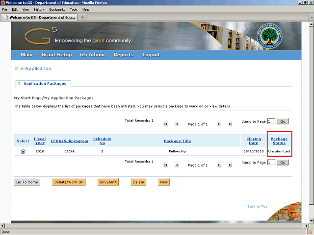 Screen image of this step
