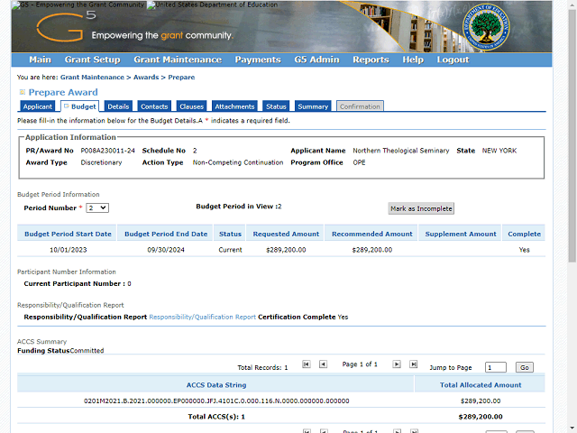 Screen image of this step