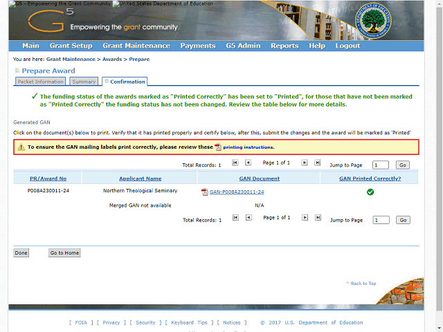 Screen image of this step