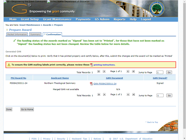 Screen image of this step