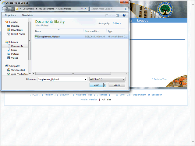 Screen image of this step
