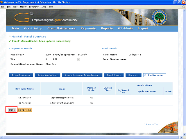 Screen image of this step