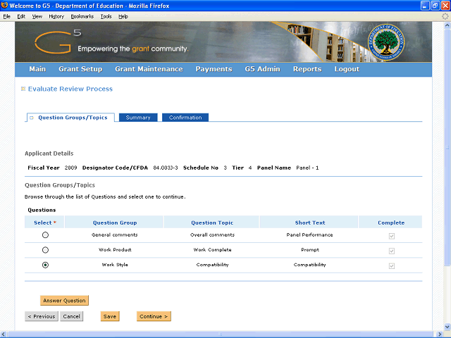 Screen image of this step
