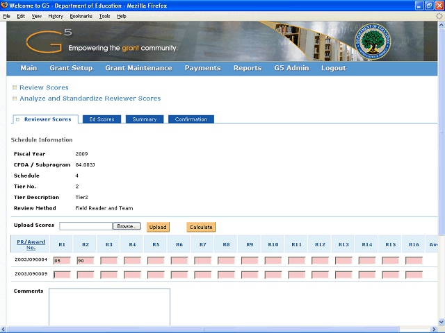 Screen image of this step
