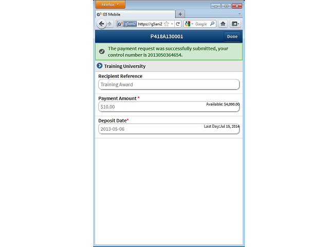 Screen image of this step