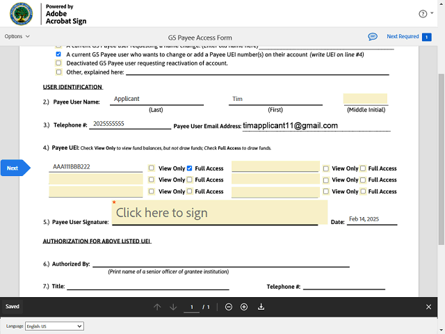 Screen image of this step
