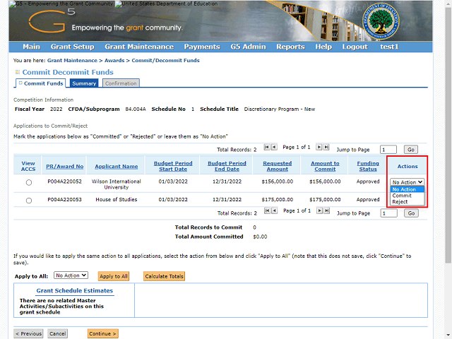 Screen image of this step