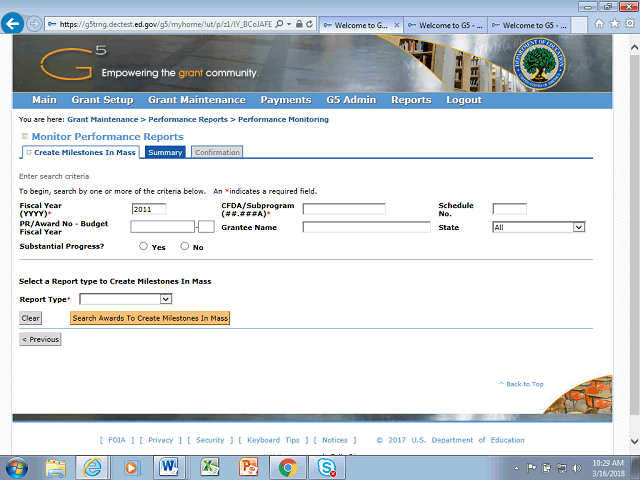 Screen image of this step