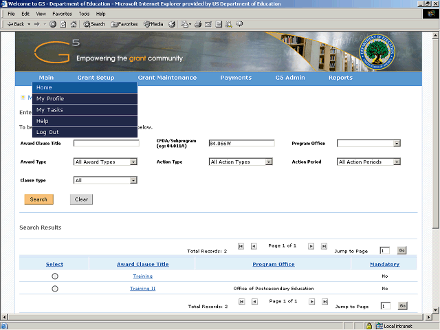 Screen image of this step